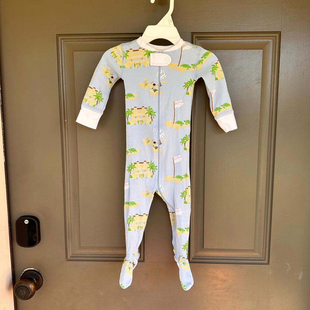 The Beaufort Bonnet Company Footed Pajama 6/12 Months